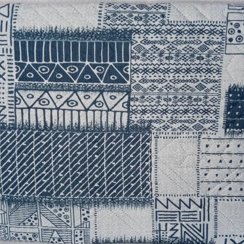 Geometric Pattern Quilted Bedspread Set Bedspreads Queen Size King Quilt - Gray
